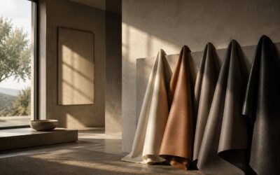 Colori e finiture: come la pelle dialoga con la luce e con lo spazio